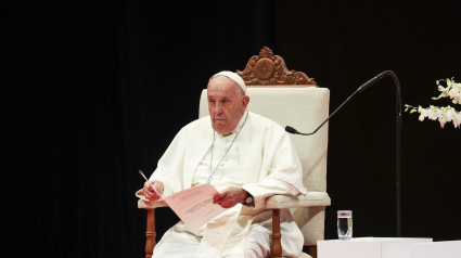 El Papa Francisco, durante su discurso en Singapur