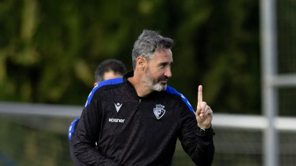 Vicente Moreno, entrenador de Osasuna, en Tajonar