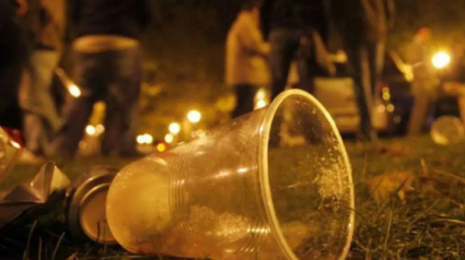 Un botellón en la calle