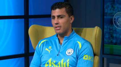 Rodri, jugador del Manchester City, durante una entrevista a ESPN