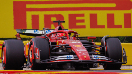 Charles Leclerc, durante el Gran Premio celebrado en Bélgica.