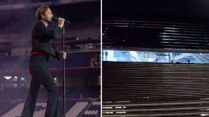 Imagen del concierto de Manuel Carrasco en el Bernabéu.