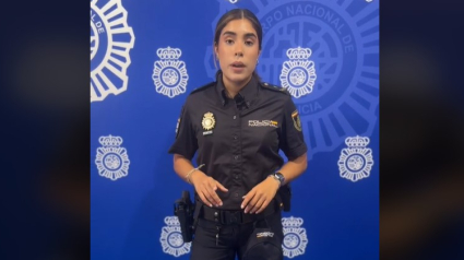 Captura de pantalla TikTok Policía Nacional