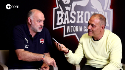 Pablo Laso con Roberto Arrillaga