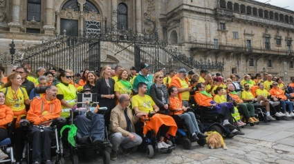 Enfermos de ELA consiguen hacer el Camino de Santiago