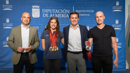 MEDALLISTAS PARALÍMPICOS ALMERIENSES EN DIPUTACIÓN