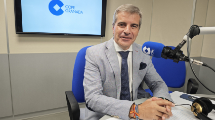 César Díaz en el estudio de COPE