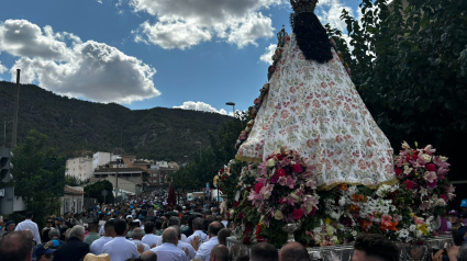 La Virgen de la Fuensanta llega al Santuario del Monte