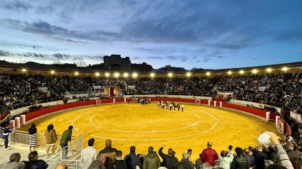 Imagen de la corrida de reapertura de la plaza de toros el pasado abril