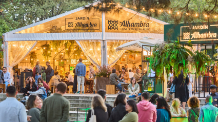 Ambiente del Jardín Alhambra en A Coruña