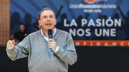 Fernando Villabella, presidente del Oviedo Baloncesto