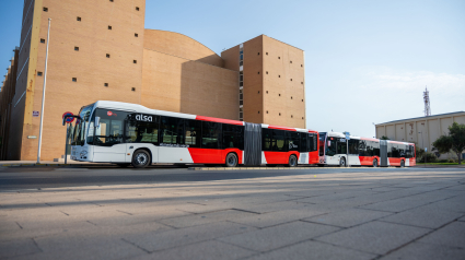 Nuevos buses híbridos articulados