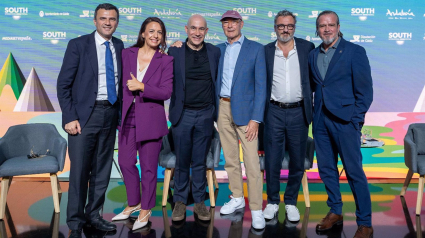 El alcalde de Cádiz y el viceconsjero de Turismo en la presentación de la programación del South International Series Festival 2024.