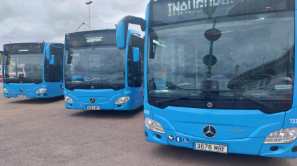 Nuevos autobuses híbridos se incorporan al servicio urbano de Cartagena