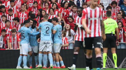 El Celta celebra su primer gol