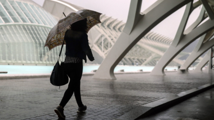 Día lluvioso en la Ciudad de las Artes y las Ciencias