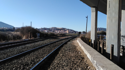 Acceso ferroviario a la estación de Cartagena