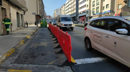 Ya no se puede aparcar en el arcén en dirección a Santiago