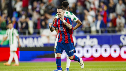 El Huesca celebra uno de los goles al Córdoba (LaLiga)