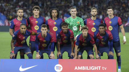 Alineación del Barcelona contra el Getafe.