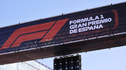 Cartel que anuncia el Gran Premio de España de Fórmula Uno en Ifema.