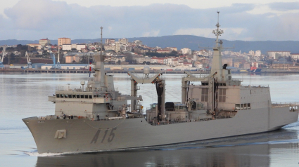 Foto de archivo del BAC 'Cantabria' saliendo de Ferrol