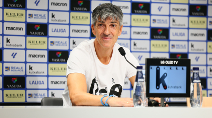 Imanol Alguacil en rueda de prensa previa al Real Sociedad Vs Valencia