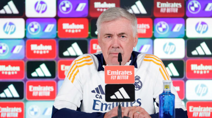 Carlo Ancelotti, en rueda de prensa