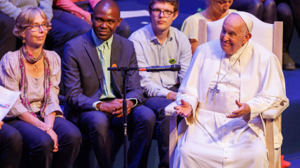 El Papa Francisco, en su visita a Bélgica