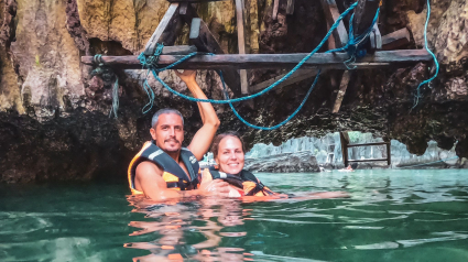 María y Dani en Filipinas