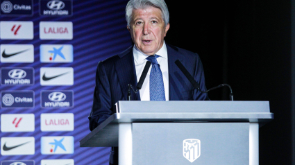 Enrique Cerezo, presidente del Atlético de Madrid.