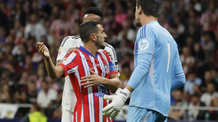 Koke habla con Courtois