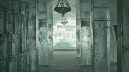 Entrada al Icehotel de Suecia