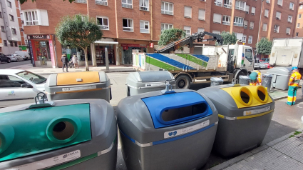 Contenedores de basura en Gijón