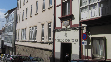 Exterior del colegio Cristo Rey en Ferrol