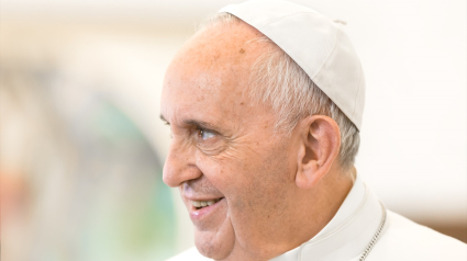 El Papa Francisco visto durante una visita oficial