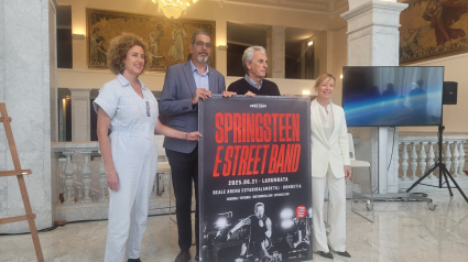 Presentación concierto de Bruce Springsteen en San Sebastián