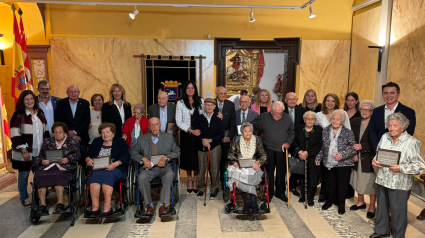 Momento de la celebración en Huesca del Día de las Personas Mayores