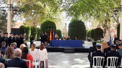 Acto institucional con motivo de los patronos de la Policía Nacional en Lorca