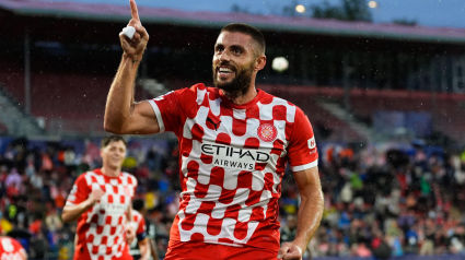 David López celebra el 1-0 contra el Feyenoord.