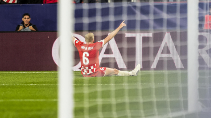 van de Beek celebre el 2-2 contra el Feyenoord.