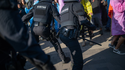 Imagen de archivo de una carga policial en una manifestación