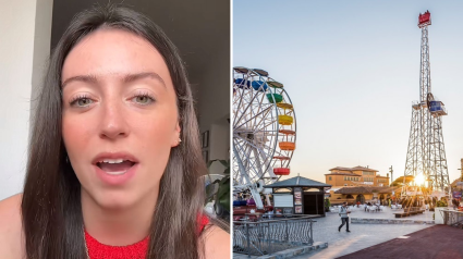 La joven británica y el Tibidabo