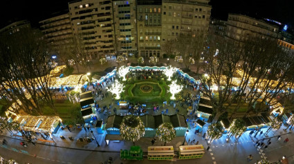 La Alameda de Vigo en Navidad