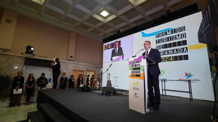 Francisco Rodríguez durante el acto de entrega