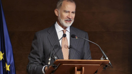 El rey Felipe VI en Trujillo (Cáceres) en el encuentro de Academias Hispanoamericanas de la Historia