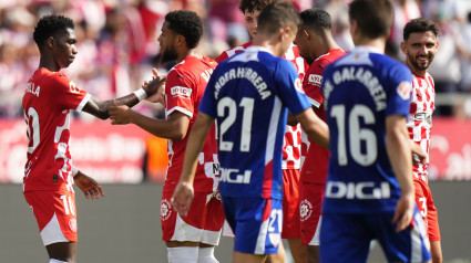 Jasper Asprilla celebra su gol ante el Athletic de Bilbao.