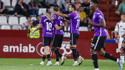 El Córdoba celebra el gol al Albacete (LaLiga)