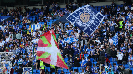 Afición de la Real Sociedad en Anoeta