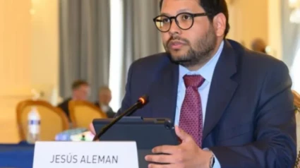 Jesús Alemán, ex-preso político en Venezuela, en una intervención